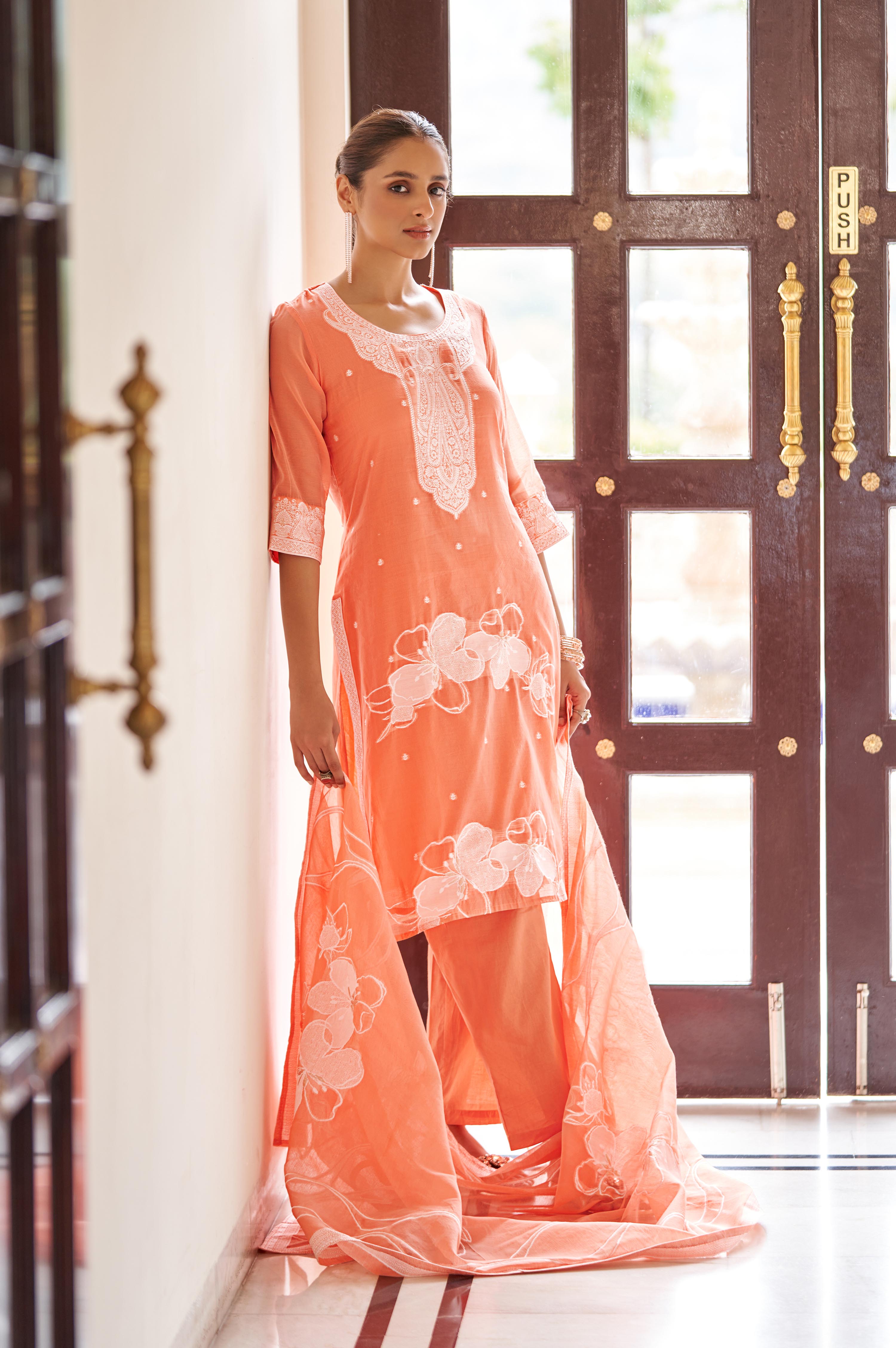 Amber Royale Jacquard Kurta Set