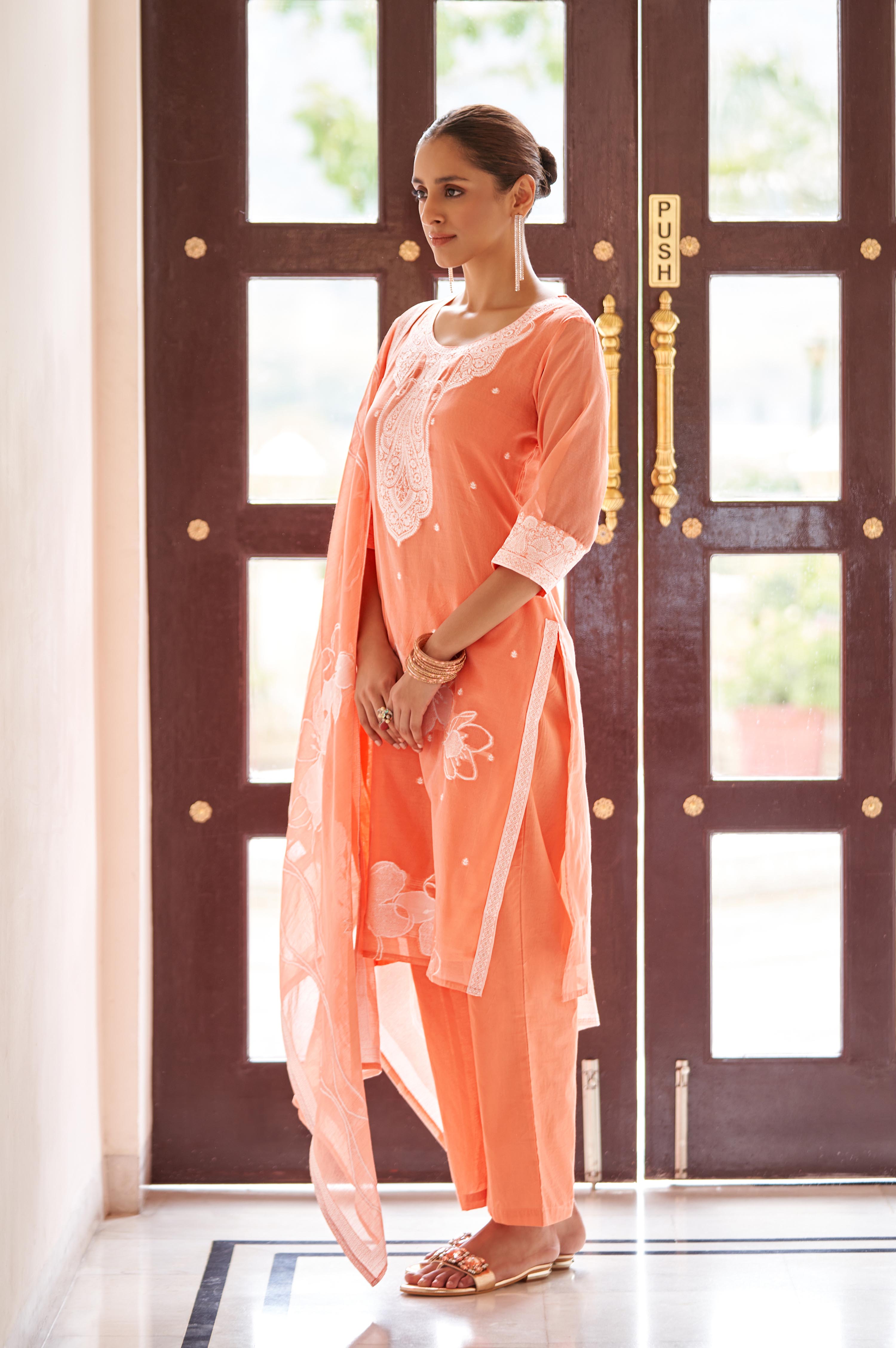 Amber Royale Jacquard Kurta Set