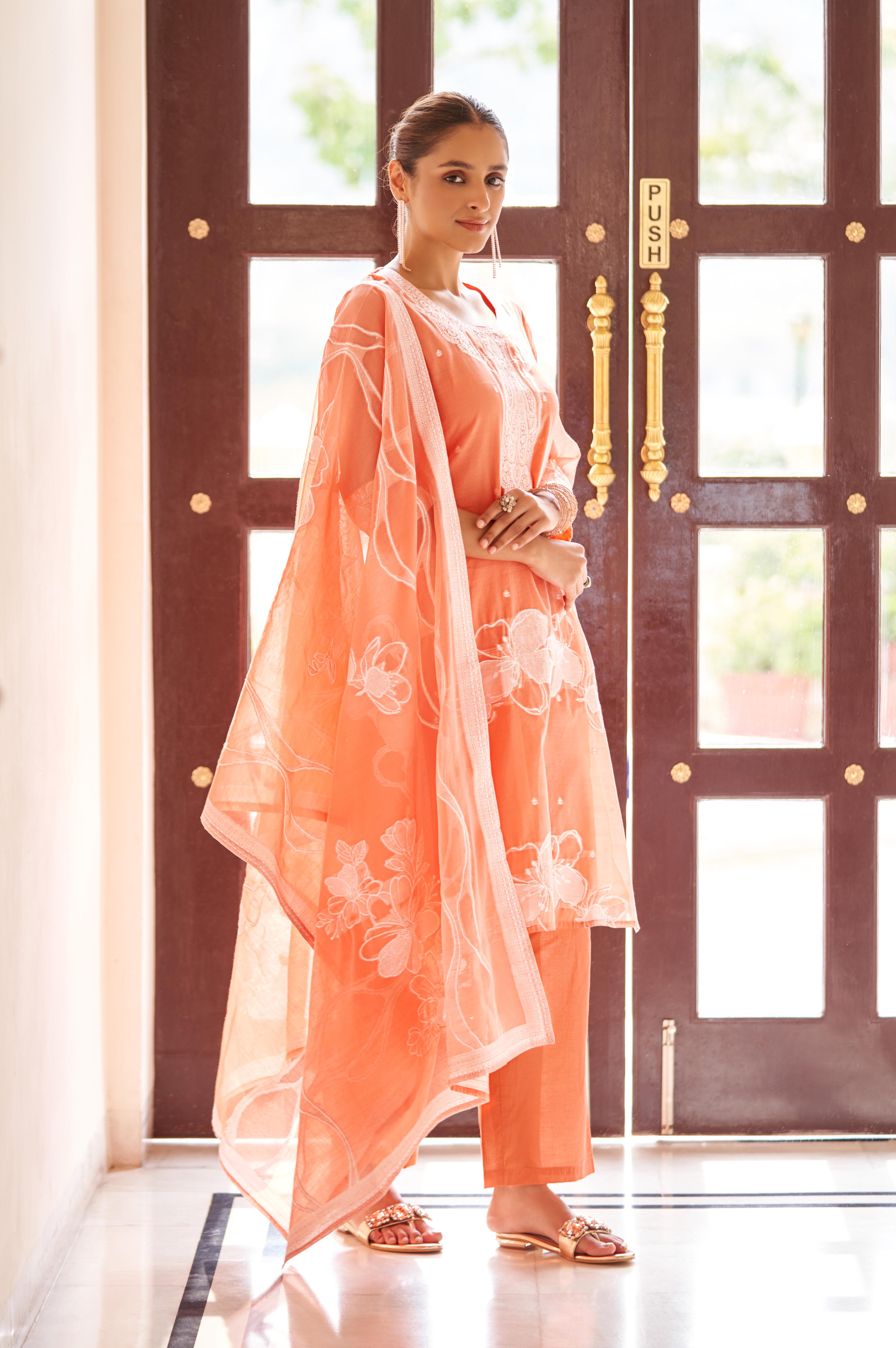 Amber Royale Jacquard Kurta Set