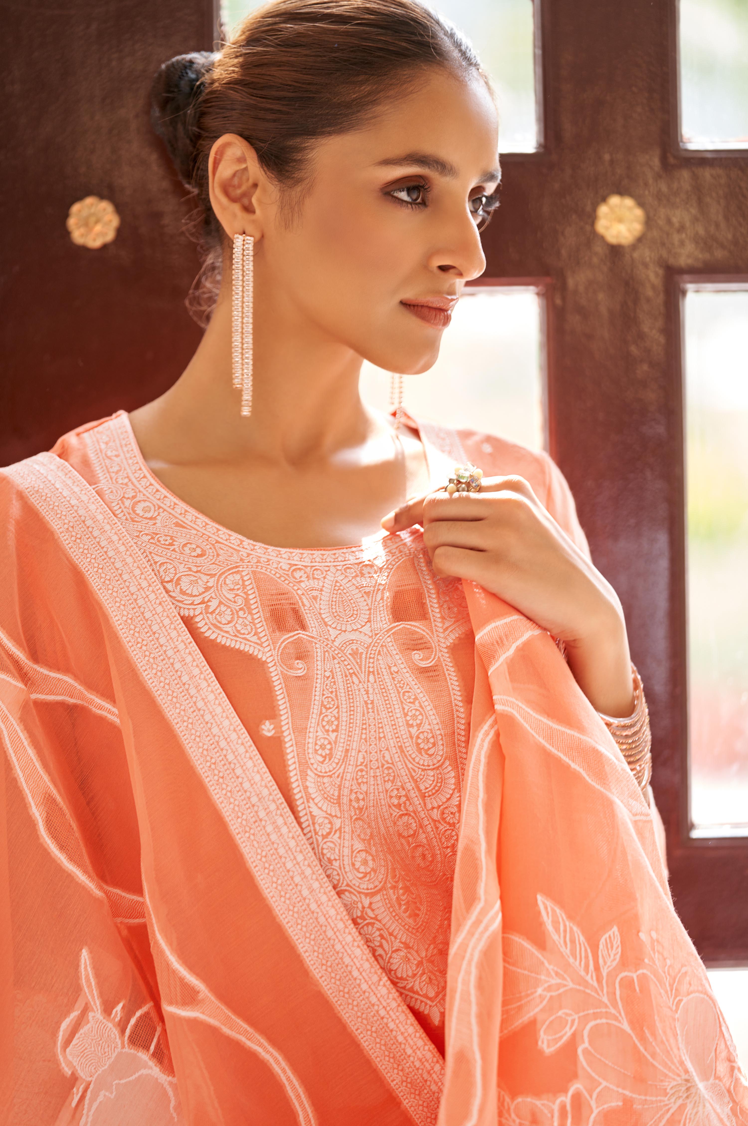 Amber Royale Jacquard Kurta Set