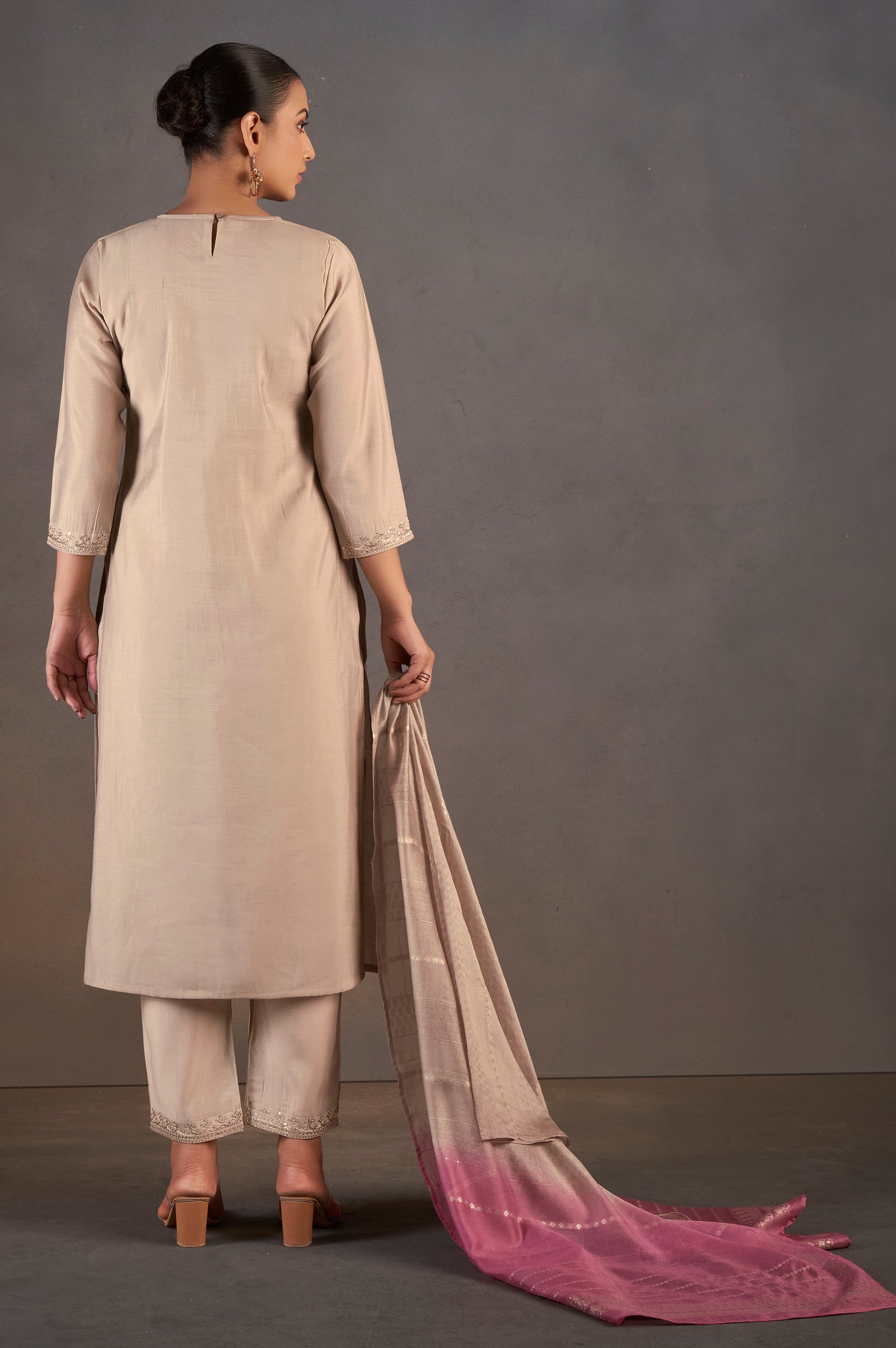Ivory Royale Sequined Kurta Set