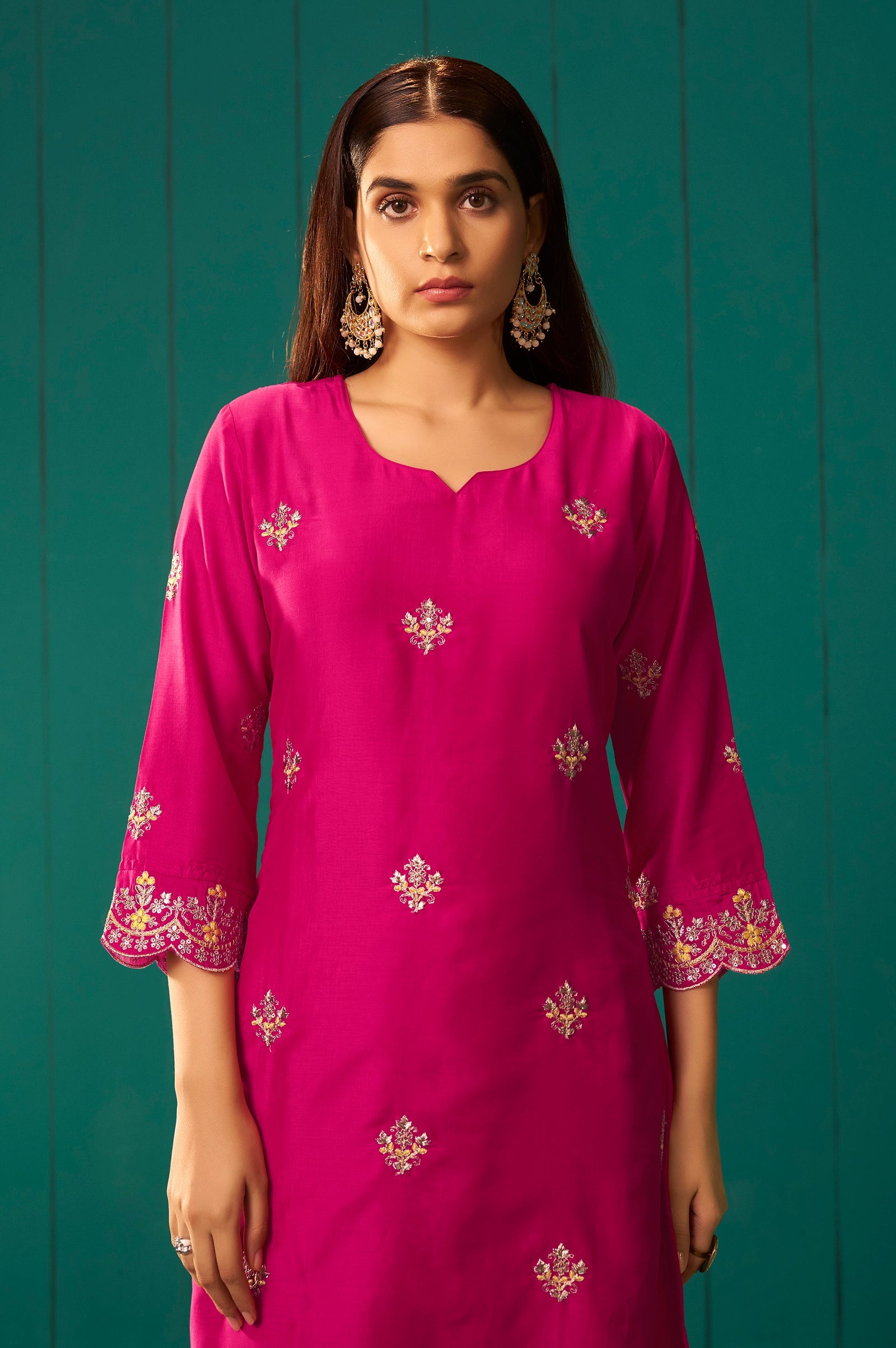 Blush Royale Embroidered Kurta Set
