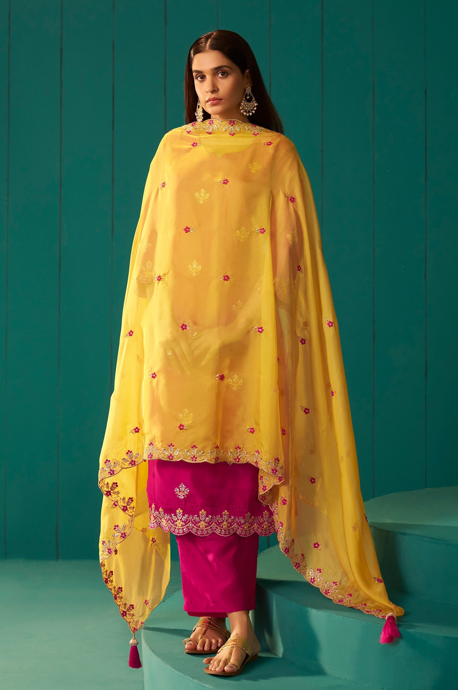 Blush Royale Embroidered Kurta Set