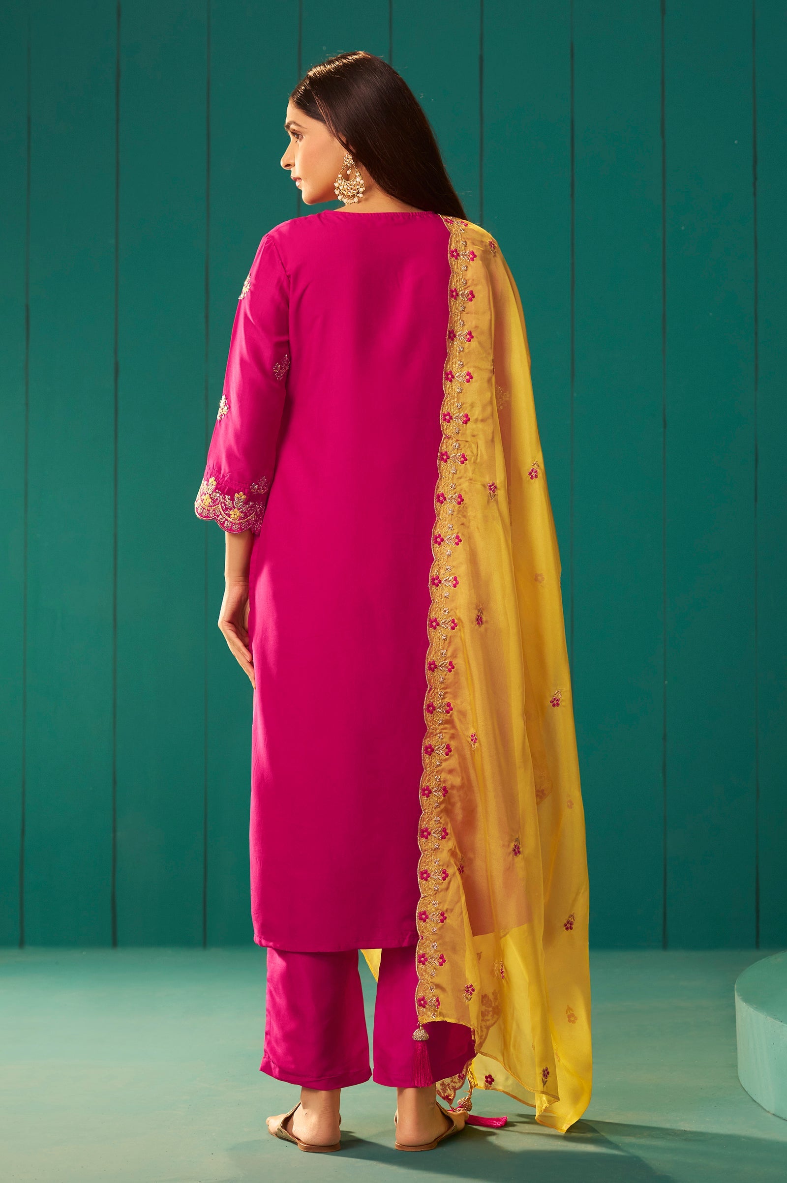 Blush Royale Embroidered Kurta Set