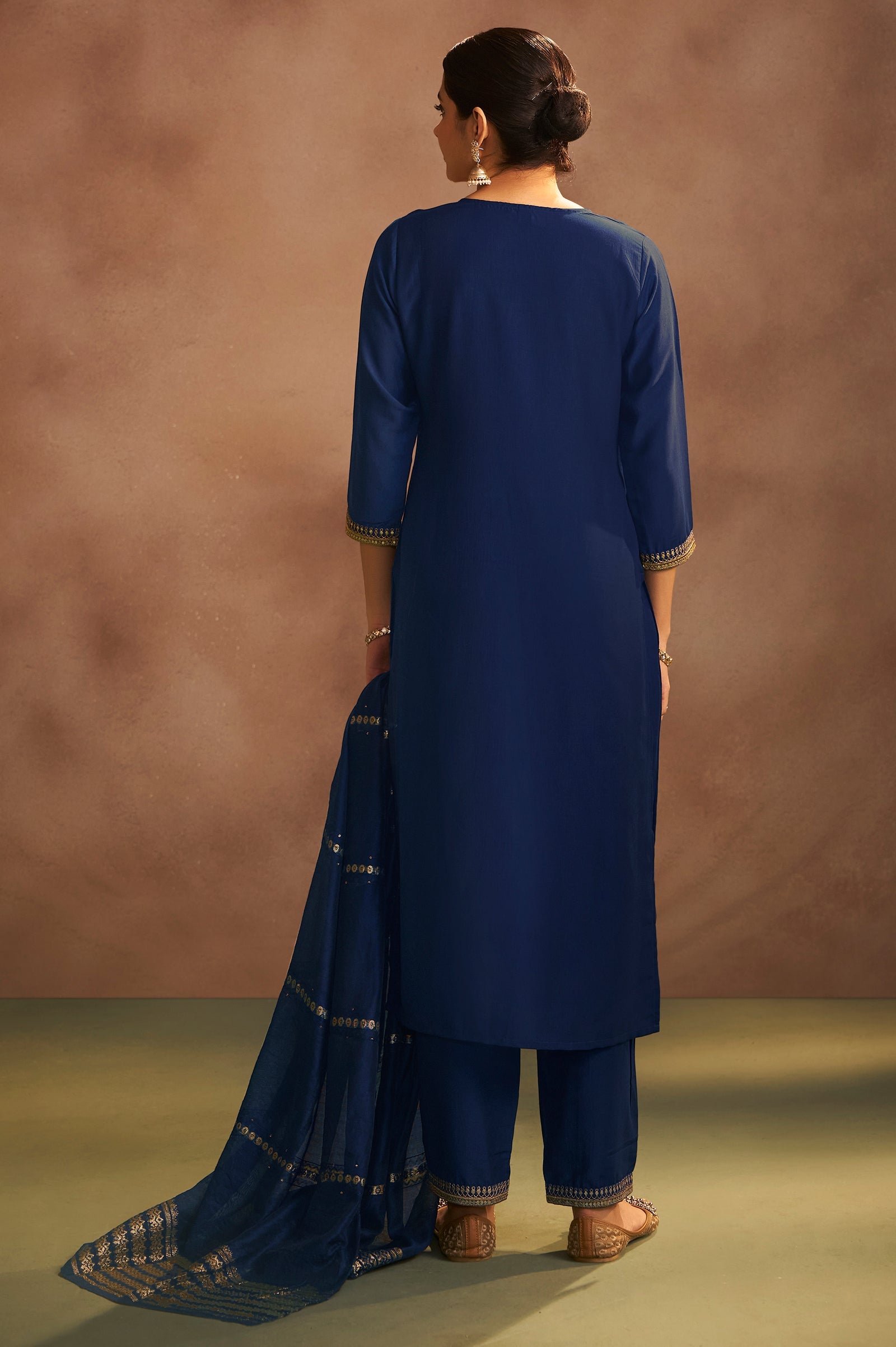 Midnight Royale Embroidered Kurta Set