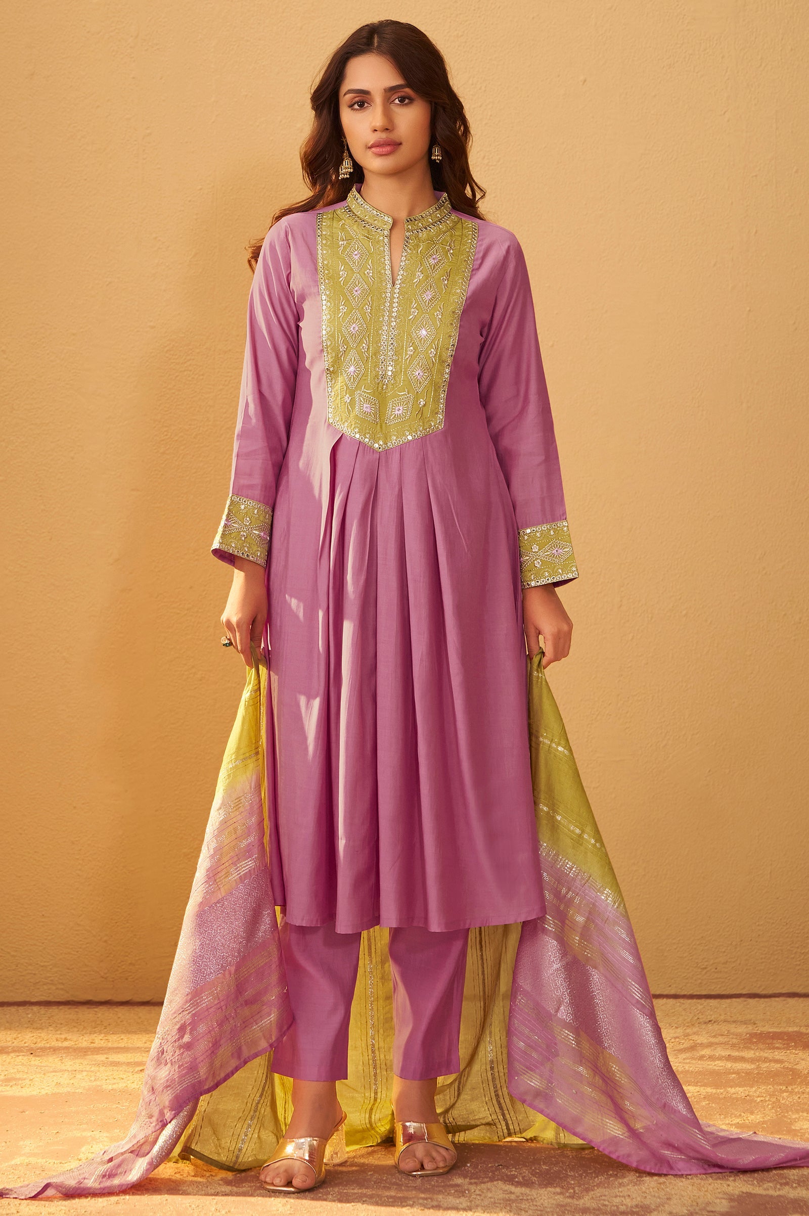 Blush Royale Embroidered Kurta Set