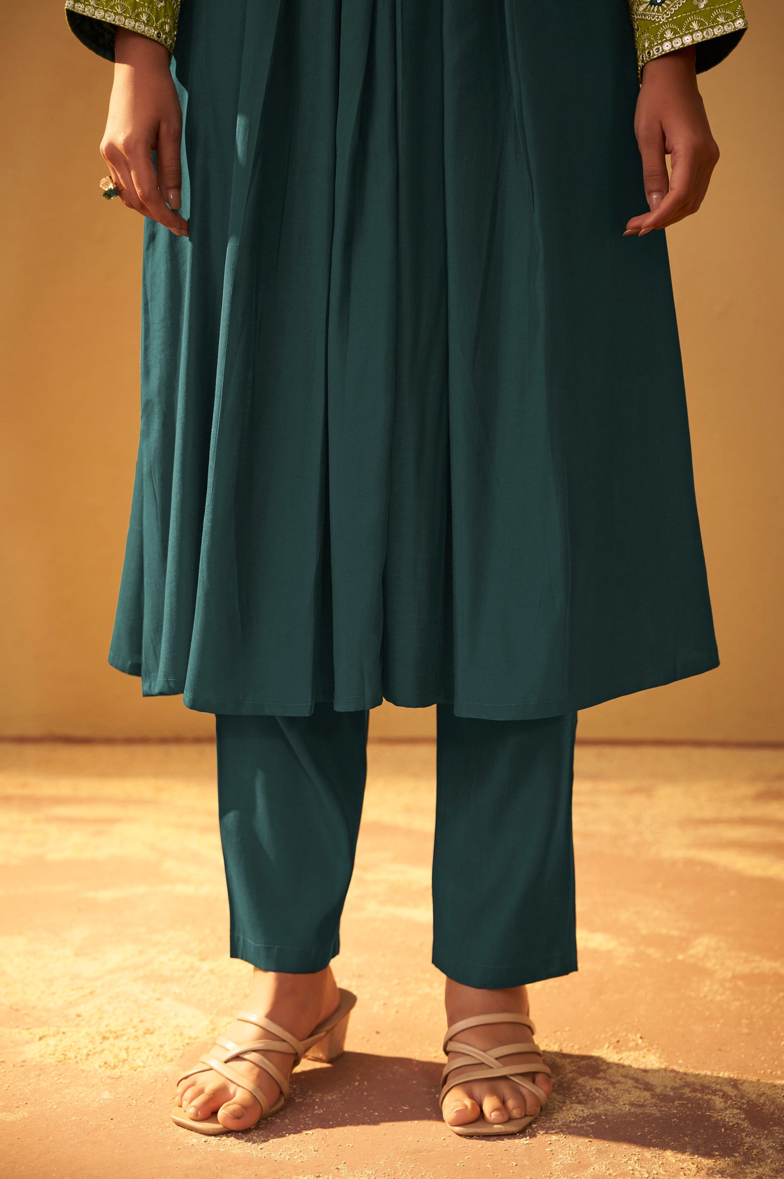 Emerald Royale Embroidered Kurta Set