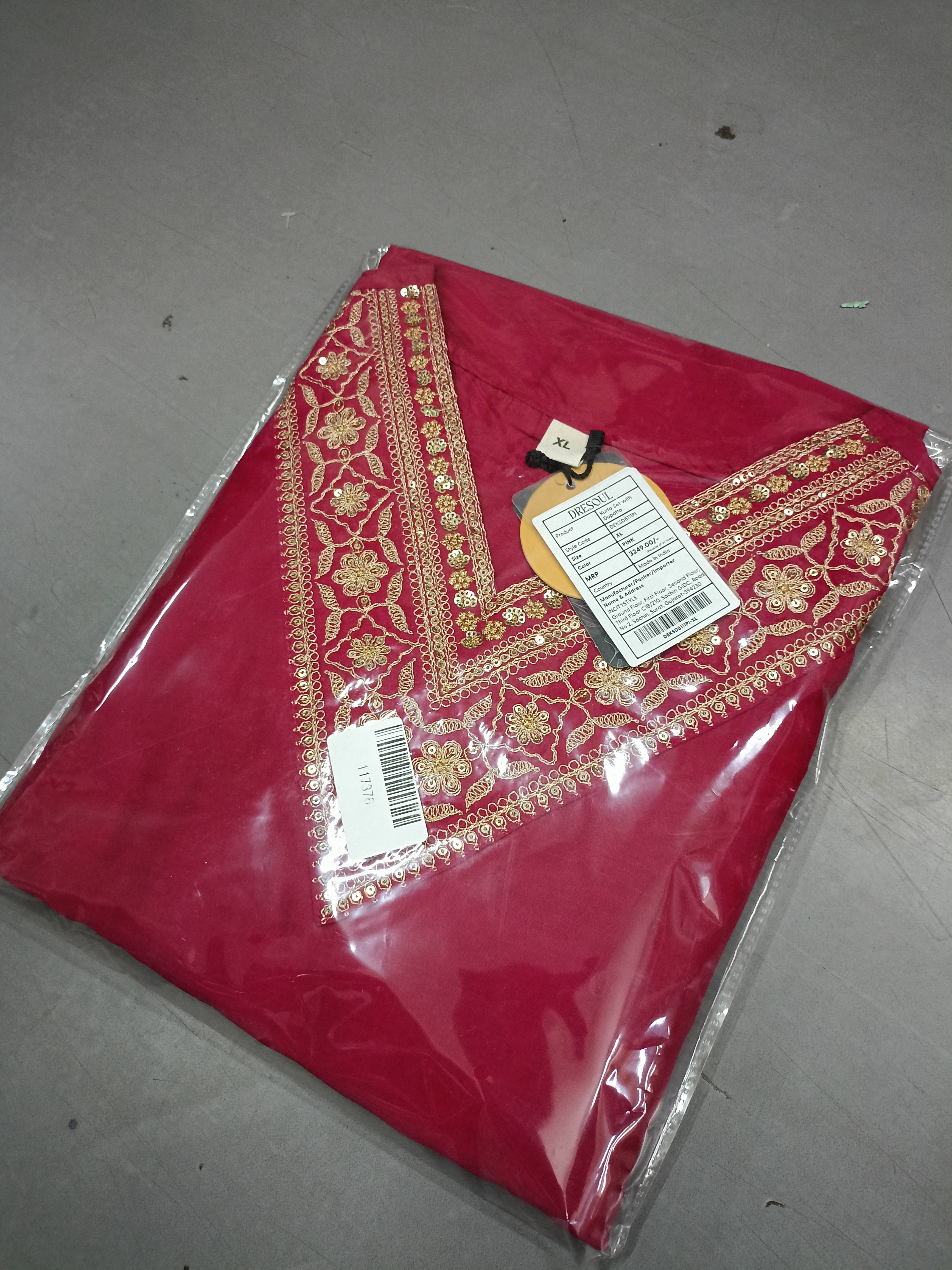 Blush Royale Embroidered Kurta Set