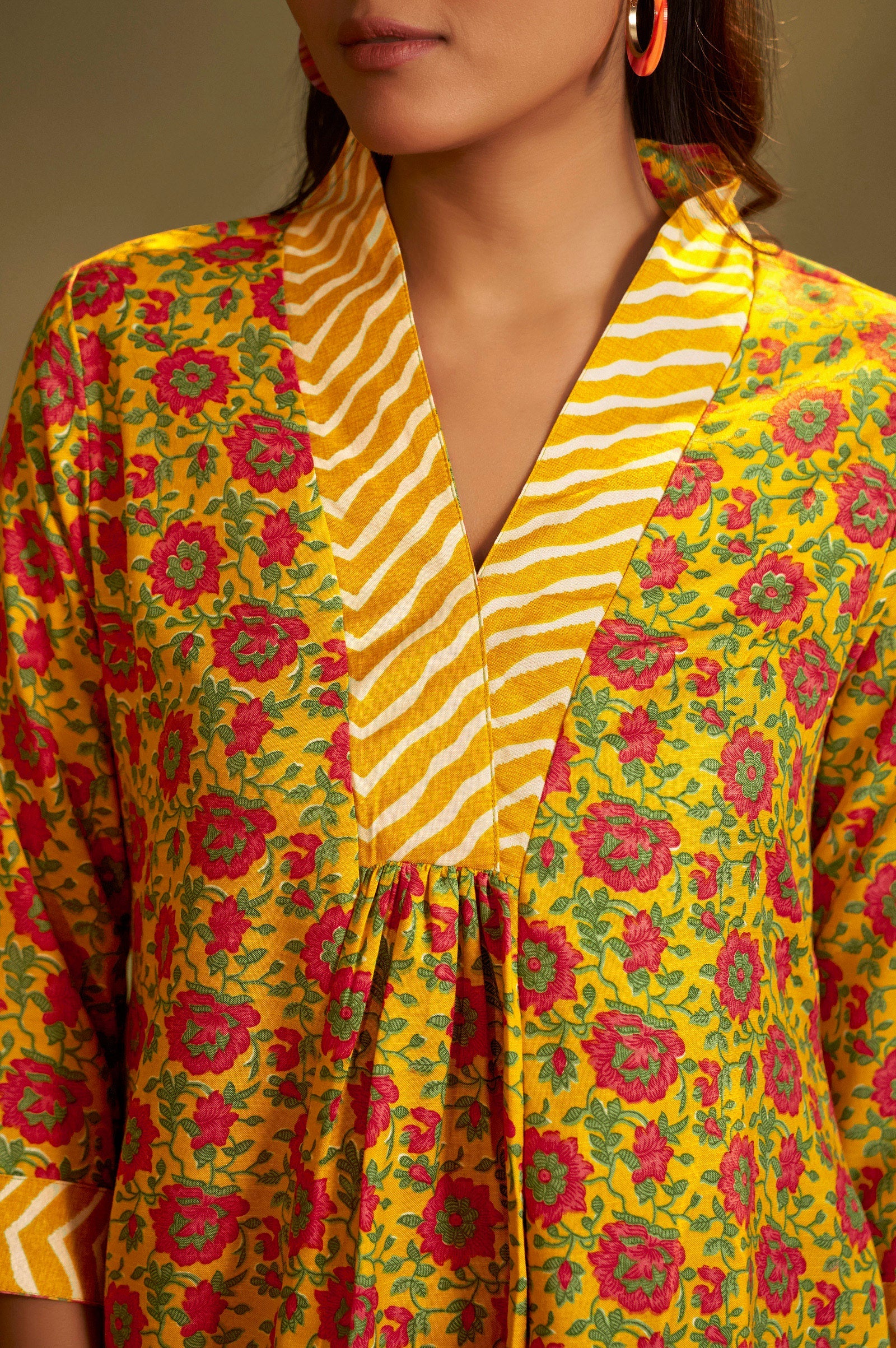 Sunheri Bloom Printed Kurta Set