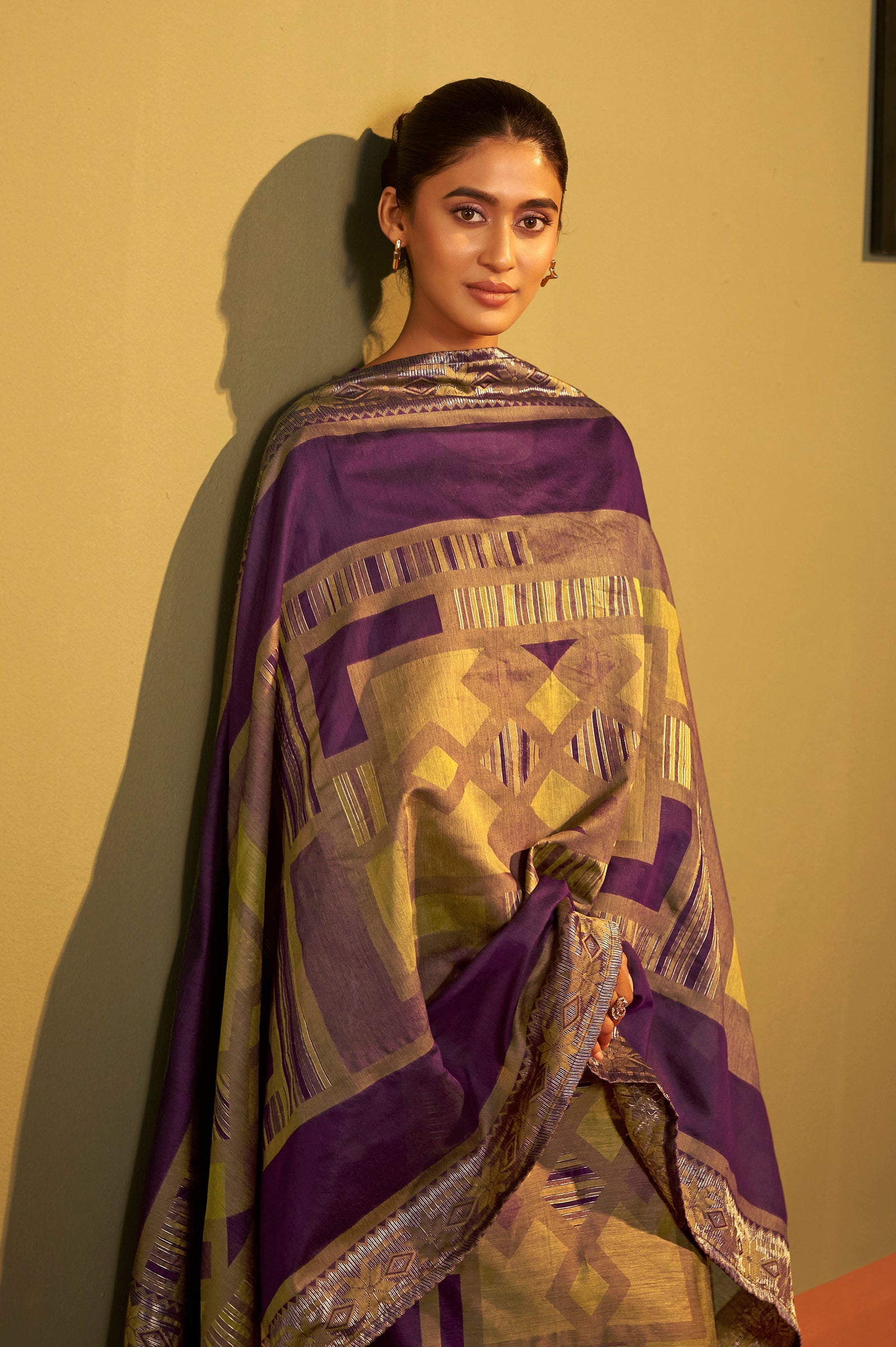 Burgundy Royale Jacquard Kurta Set