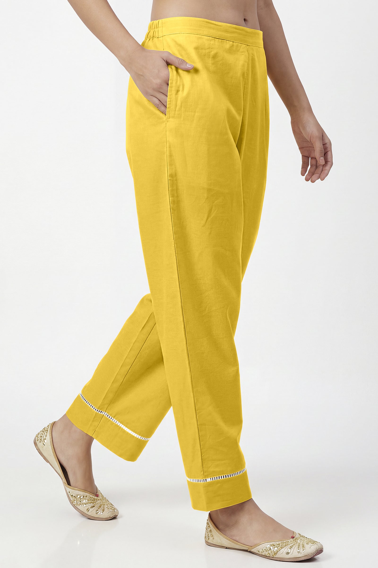 Sunshine Ombre Schiffli Embroidered Cotton Kurta Set