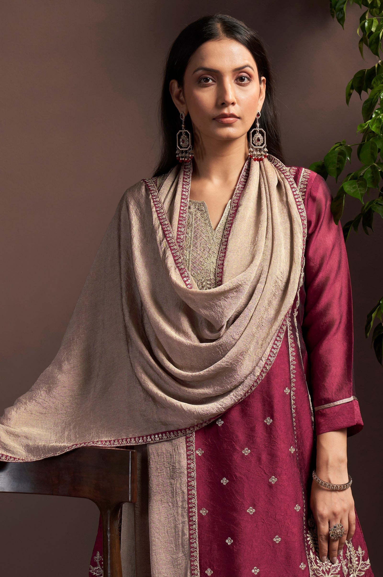 Noor Mahal Silk Blend Kurta Ensemble