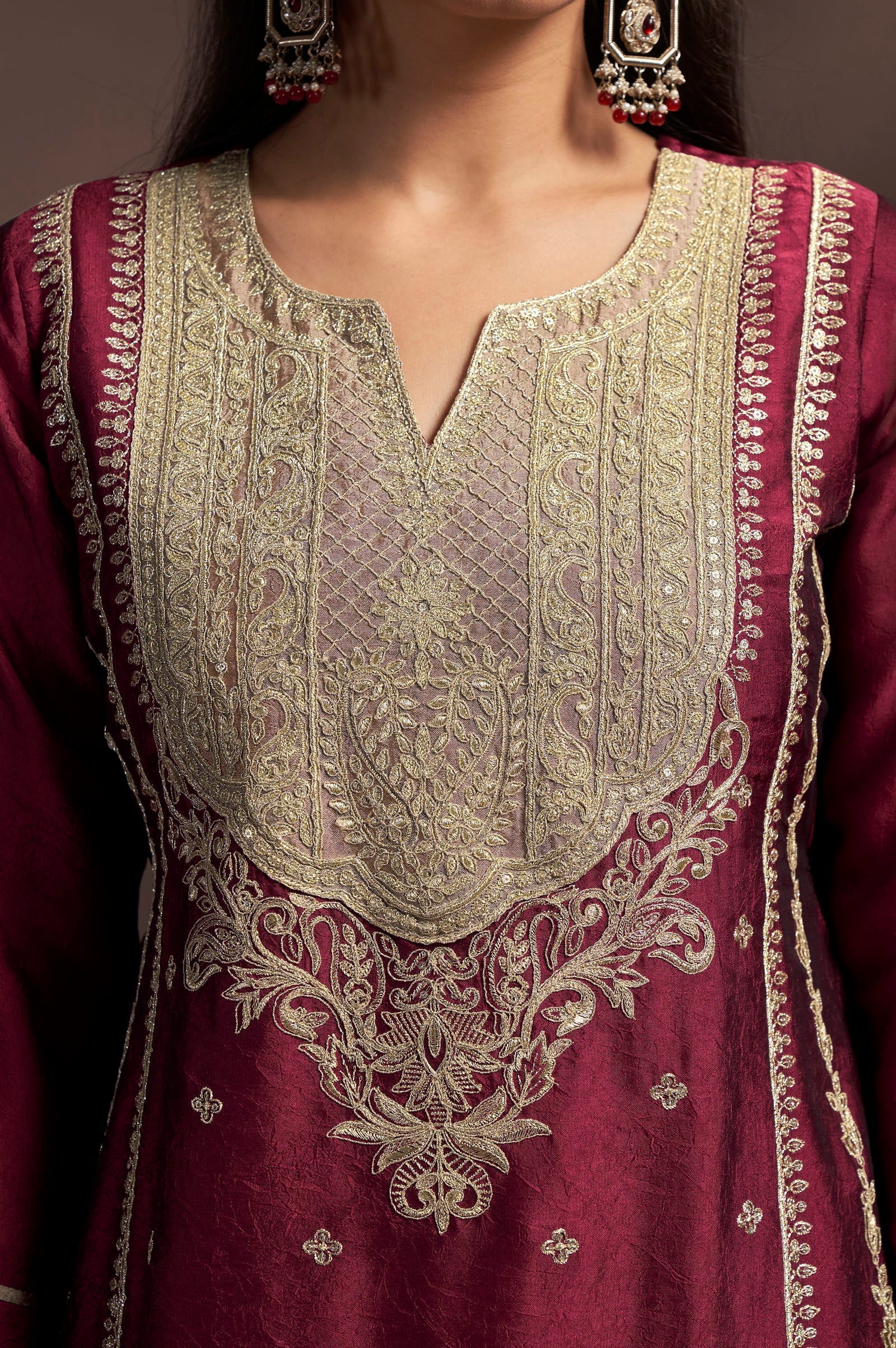 Noor Mahal Silk Blend Kurta Ensemble