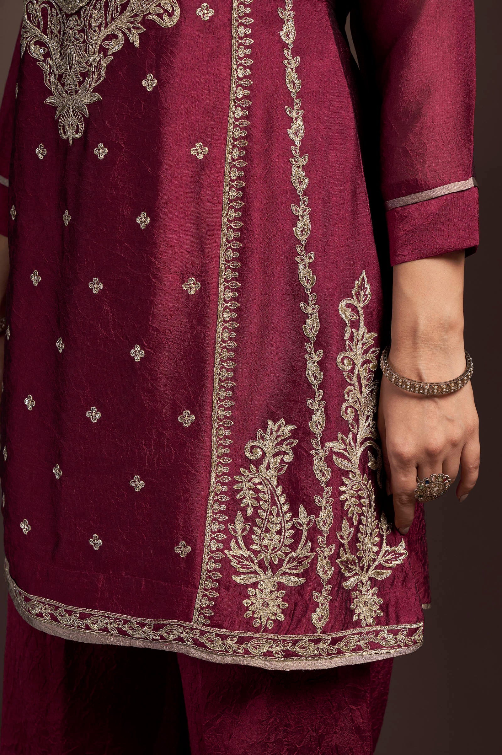 Noor Mahal Silk Blend Kurta Ensemble
