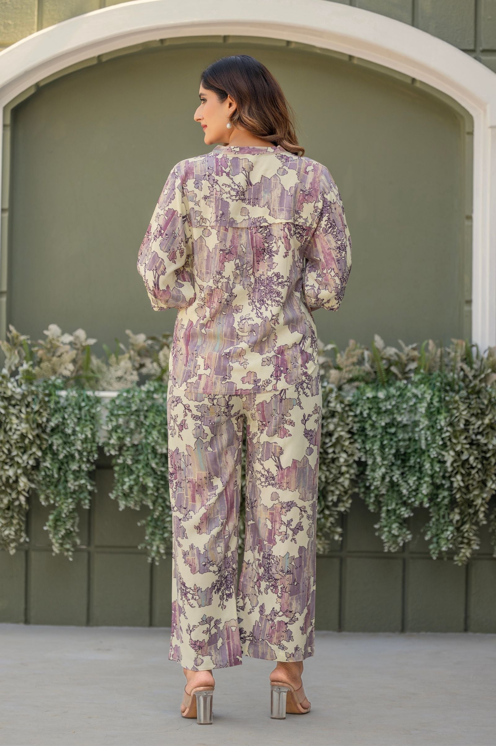 Rust Radiance Foil Print Co-Ord Set