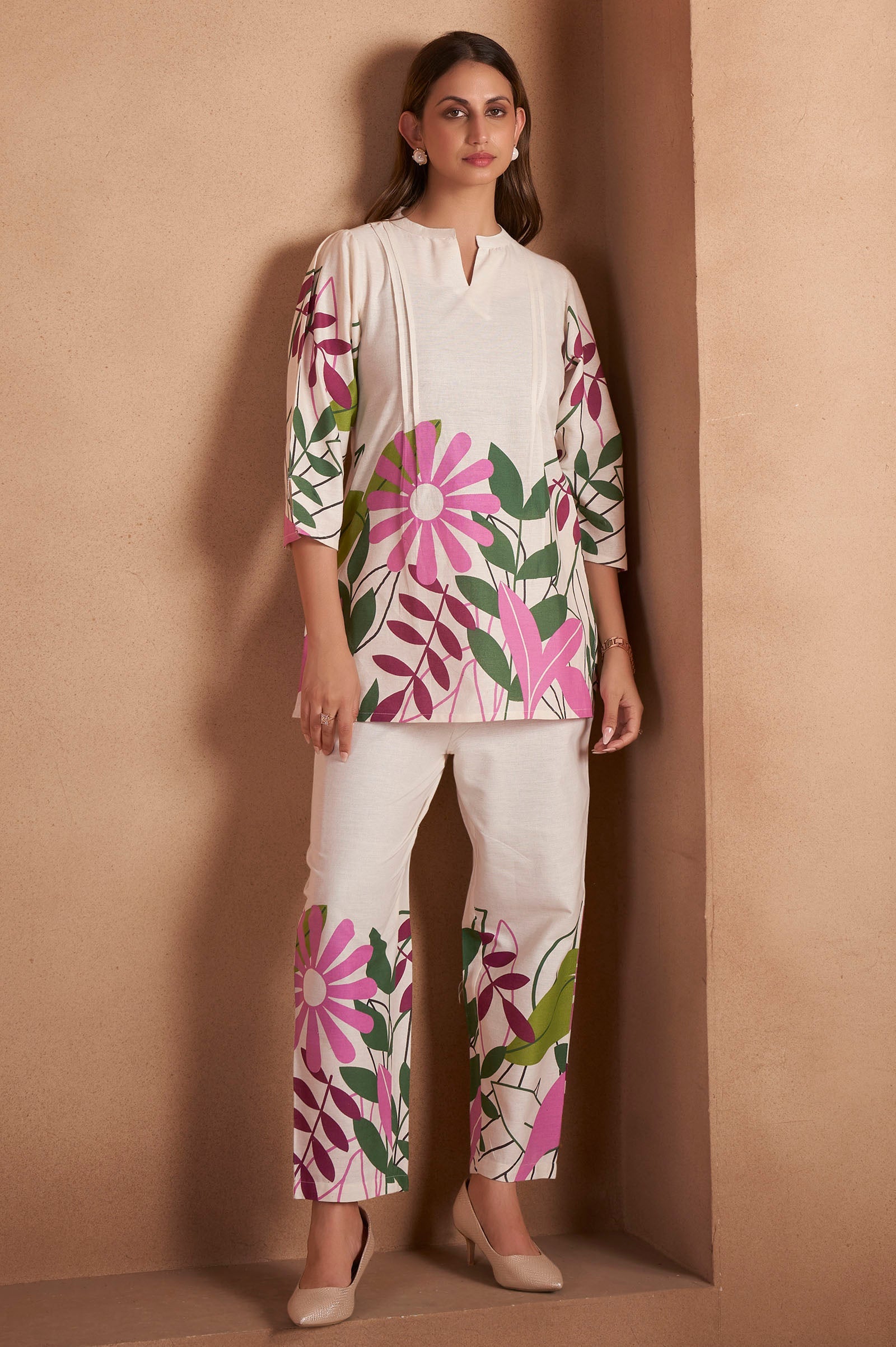Ivory Haven Printed Cotton Co-Ord Set