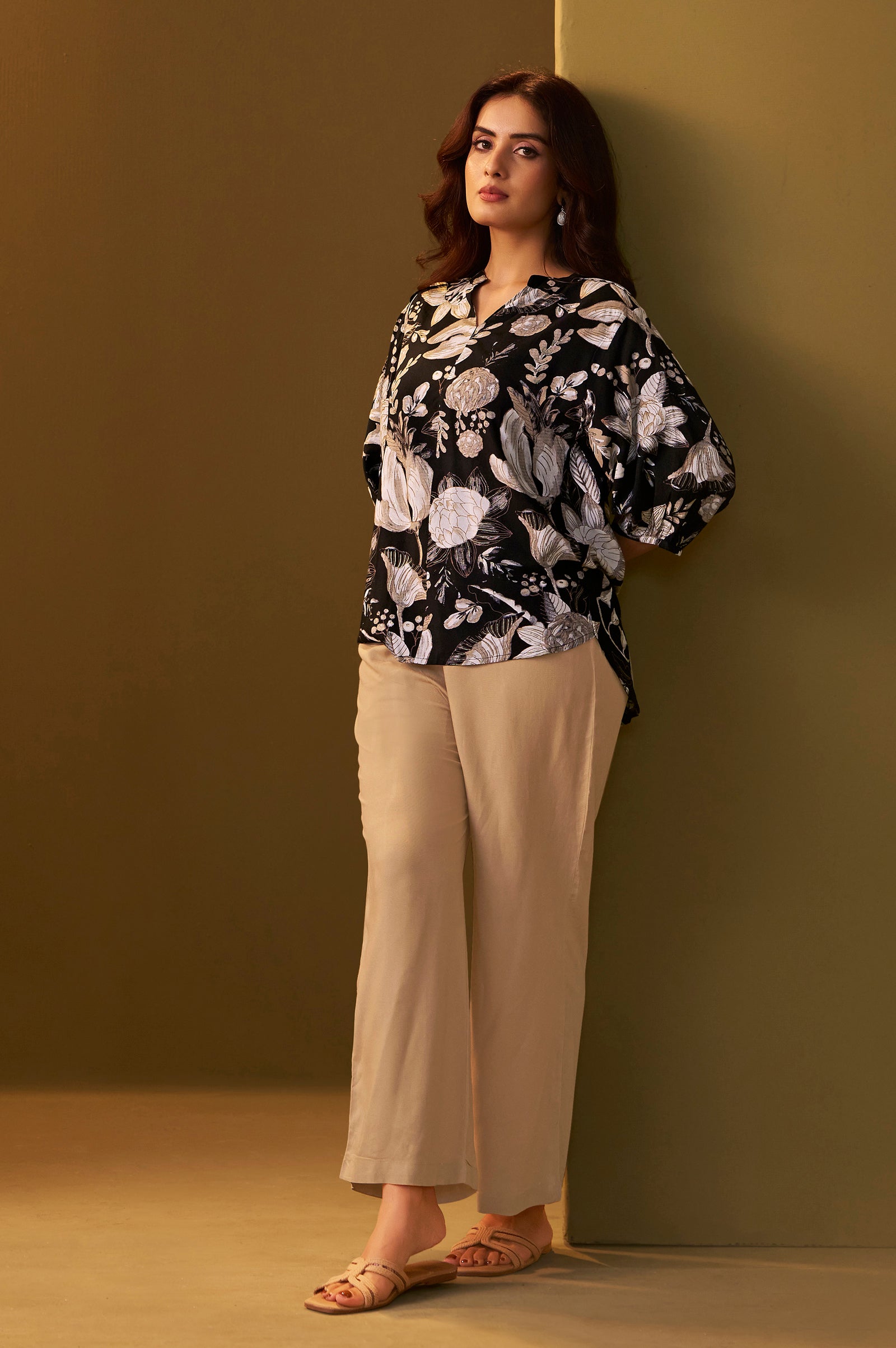 Mocha Noir Printed Co-Ord Set