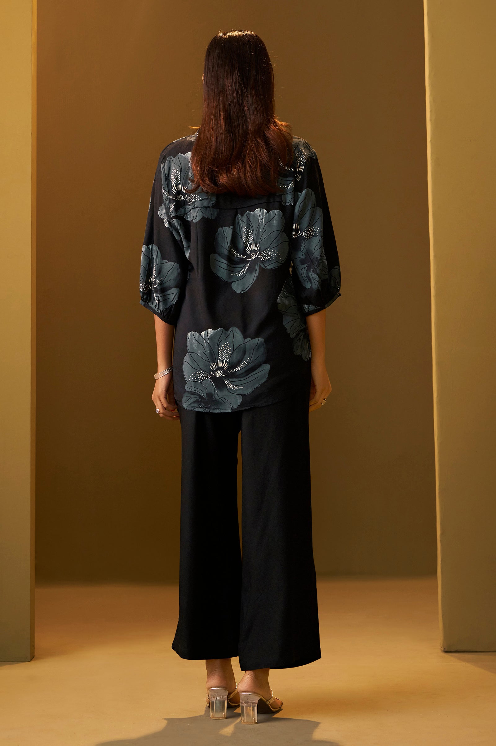 Midnight Noir Rayon Co-Ord Set