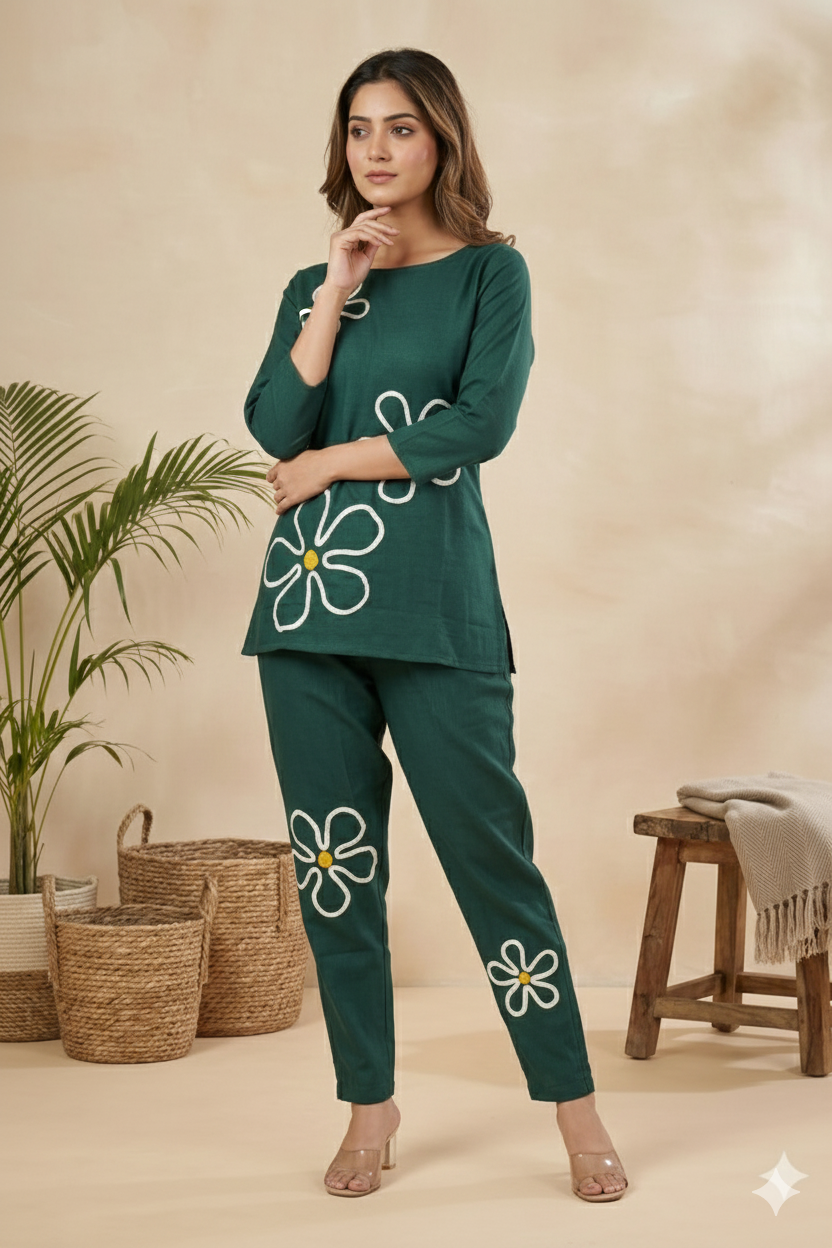 Emerald Bloom Co-Ord Set