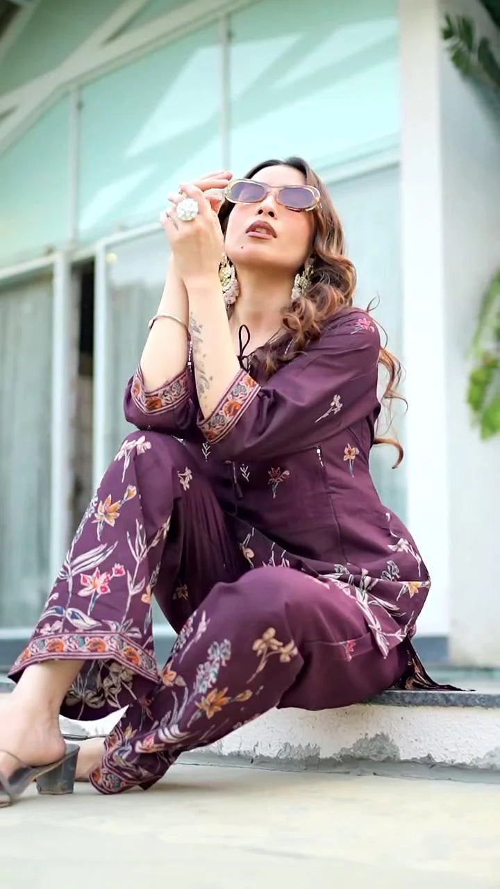 Women's Purple Cotton Co Ord Set For Women Women's Purple Cotton Co Ord Set For Women Women's Purple Cotton Co Ord Set For Women Women's Purple Cotton Co Ord Set For Women