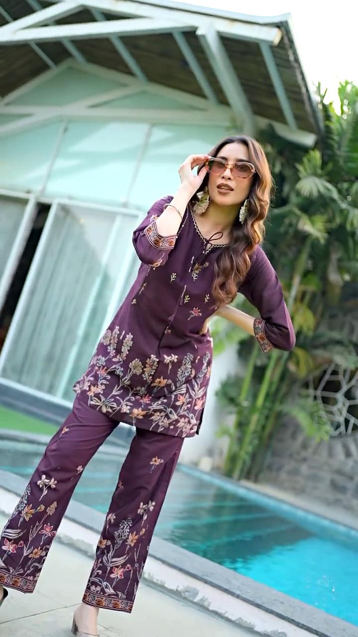 Women's Purple Cotton Co Ord Set For Women Women's Purple Cotton Co Ord Set For Women Women's Purple Cotton Co Ord Set For Women Women's Purple Cotton Co Ord Set For Women